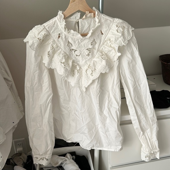 Sezane ruffled blouse - Picture 1 of 3